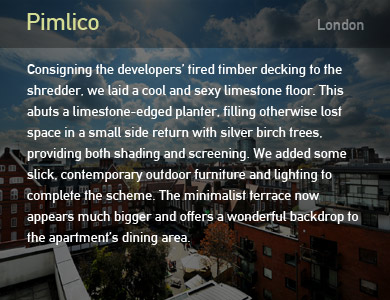 Minimalist roof terrace