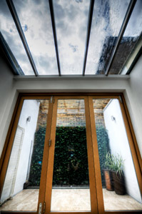 Small private roof terrace