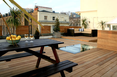 Contemporary roof terrace