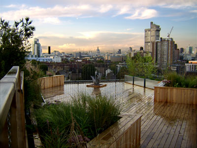 Converter factory roof terrace