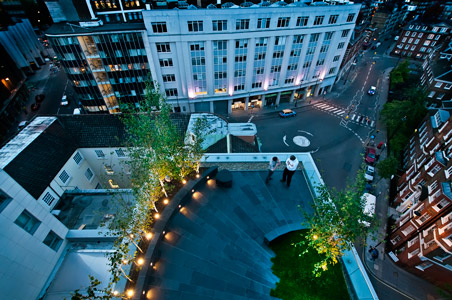 Penthouse flat roof terraces