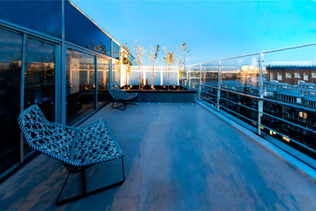 Penthouse flat roof terraces