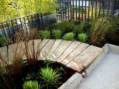Beach theme roof terrace