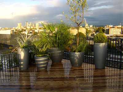 Converter factory roof terrace