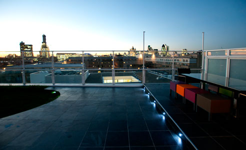 Penthouse flat roof terraces
