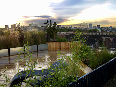 Converter factory roof terrace