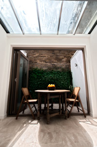 Small private roof terrace