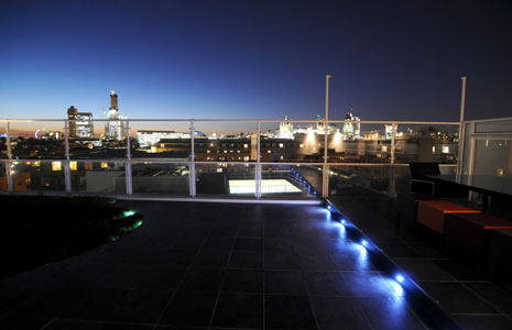 Penthouse flat roof terraces