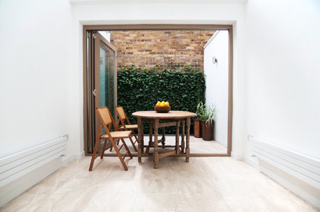 Small private roof terrace