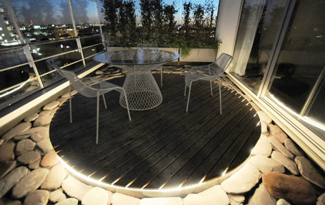 Penthouse flat roof terraces